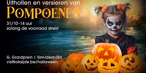Uithollen en versieren van pompoenen